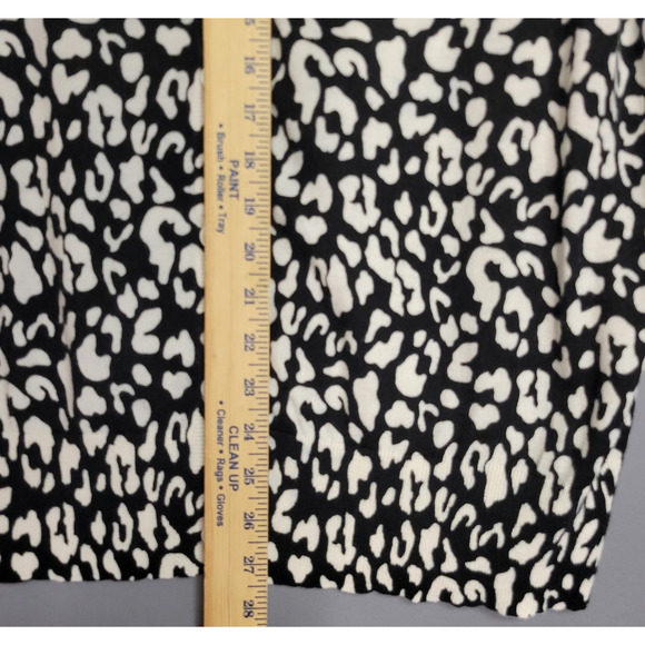 Lane Bryant Cardigan Sweater Womens 22/24 Leopard Print Lightweight 3/4 Sleeves - Picture 7 of 12